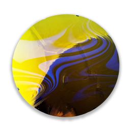 Licorice Swirl on Black w/ Cyan Copper 96 COE ** OCR EXCLUSIVE **