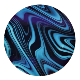 Licorice Swirl on Black w/Black Cherry 96 COE *OCR EXCLUSIVE*